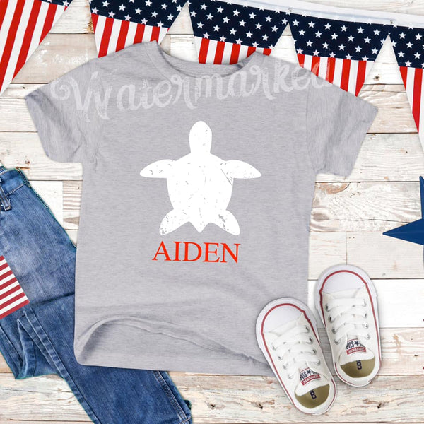 Turtle Toddler Screen Print Shirt