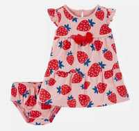 Child of Mine by Carter's Baby Girl Strawberry Bodysuit Dress