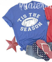 Tis The Season Football Screen Print T-Shirt