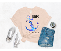 Mental Health Awareness Anchor Screen Print T-Shirt