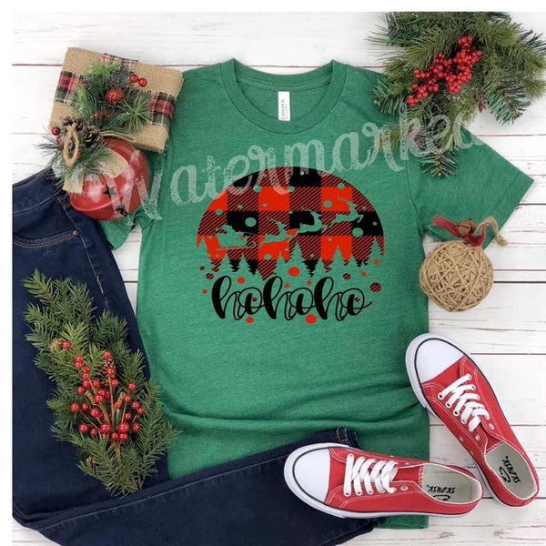 Ho Ho Ho Christmas Screen Print T-Shirt