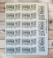 Thank You for Shopping Small Sticker©