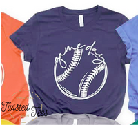 Softball Gameday Screen Print T-Shirt