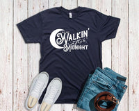 I Go Out Walkin' After Midnight Screen Print T-Shirt