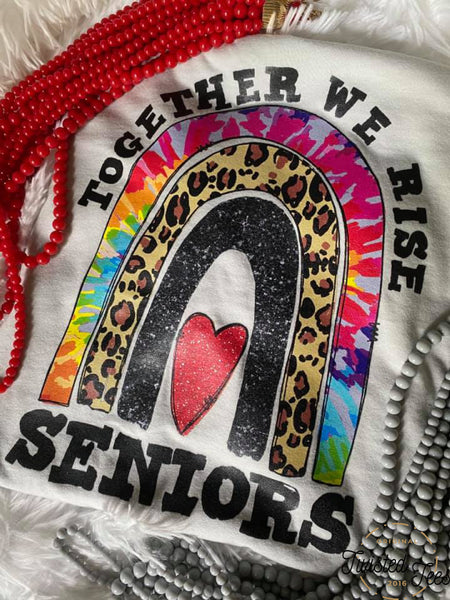 Seniors Together We Rise Design Screen Print T-Shirt