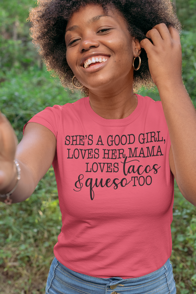 Tacos & Queso Screen Print T-Shirt